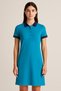 Women's Polo Neck Short Sleeve Dress Turquoise - 2