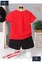 Children's Losangeles Custom Printed Crew Neck T-Shirt - Shorts Set - 3