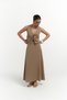 Orsha Beige Vest Skirt Set - 5