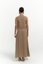 Orsha Beige Vest Skirt Set - 3