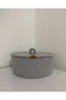 Gray Flat Lid Multi-Purpose Basket, Decorative Basket, Cotton Basket, Wicker Basket, Rope Basket - 3
