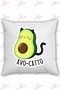 Avocado Figured Avocatto Written Gift Pillow