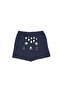 Dark Navy Blue Girls' Shorts with Kangaroo Pockets - 3