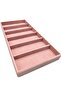 New Domestic Suede Pink 38*19cm Compartment Glasses Stand (AYDINDECOR) - 3