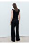 Asymmetrical Draped Strap Blouse - 4
