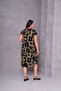 Women's Plus Size Khaki, V-Neck Print Dress 65N38954 - 4