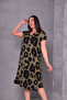Women's Plus Size Khaki, V-Neck Print Dress 65N38954 - 3