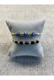 Fashion Design Bracelet Evil Eye Beaded Natural Stone