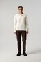 Polo Neck Buttoned Off-White Cotton Knitwear 9054-03 - 3