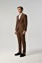Slim Fit Brown Suit Pants Vest Jacket 8012-439 - 7