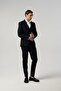 Slim Fit Black Suit Pants Vest Jacket 8012-438 - 5