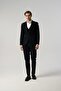 Slim Fit Black Suit Pants Vest Jacket 8012-438 - 8
