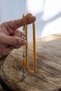 Ottoman Faturan Model Very Old Syrian Cast Iron Squeeze Amber Silver Tasseled Evladiyelik Rosary - 6