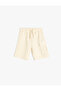 ecru Basic Shorts