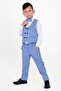 Boys' Tuxedo Suit Set with Vest and Bow Tie - 4