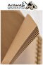 A3 Kraft Sketchbook Spiral 50 Sheets Charcoal Drawing Set Dough Eraser Fatih Graded Pencil Hobby - 5