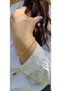 Women's Gold Color Stone Elegant Stylish Waterway Bracelet Imprint - 2