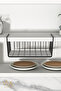In-Cabinet Organizer Kangaroo Shelf Hangable Shelf Cup Holder Plate Rack Organizer - 3