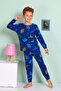 Elmp Dinosaur Patterned 100% Cotton Boys' Pajamas Set 1-13 Years 3063