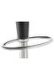 Set Of 2 Glossy Adjustable Height Round Swivel Scoop Bar Chairs Low Back Black - 3