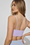 Women's Lilac Rope Strap Cotton Crop Bustier Top - 4