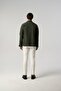 Laser Cut Seamless Bag Pocket Seasonal Thin Khaki Coat 4150-02 - 3