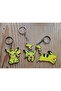 Pokemon Pikachu 3-Piece Keychain Set, Car Ornament, Gift, Keychain - 3