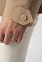 Laser Cut Seamless Bag Pocket Seasonal Thin Beige Coat 4150-05 - 6