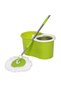 Easy Spin Wheeled Mop and Bucket with 360 Degree Rotating Stainless Steel Bucket for Home Floor Cleaning Green - 2