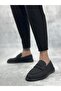 Ba0355 Laceless Linen Black Sole Classic Corcik Men's Shoes - 3