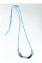 Amethyst Aquamarine Natural Stone Blue Chakra Design Choker Silver Women's Necklace - 3