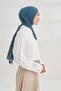 Rustic Cotton Shawl Petrol Green Color (Thin Comfortable Comfortable Not Want Ironing) - 3