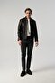 Baby Collar Washable Jumbo Leather Jacket Black 5020-201 - 7