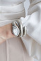 Limited Edition Series Special Design Snake Model Metal Cord Women's Wristwatch - 3