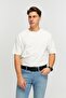 2-Piece Black Brown Men's Genuine Leather Black Buckle Men's Jeans Belt 4.5 cm - 8