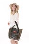 Transparent Black Oversized Beach Beach Bag - 5