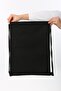 Hands on Face Printed Drawstring Black Backpack - 3
