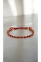 Bensei Steel Chain Wrap, Red Color Adjustable Bracelet