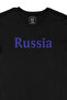 Russia Russia Big Printed Black T-Shirt