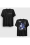 Unisex Black Tour Fred Again Back Print T-Shirt 5353Zw
