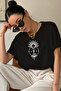 Tutulma Printed Crew Neck Short Sleeve Girls T-Shirt - 3
