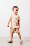 Baby Kids Camel Cotton 2-Piece Shorts Set Bottom Top Set