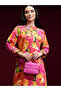 Women Orange Floral Printed Kurta with Trousers