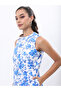 Women Blue Printed Kurta with Palazzo Pants - 2