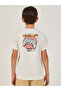 Graphic Print Round Neck T-Shirt - 5