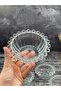 6 Piece Beaded Glass Bowl Breakfast Plate 12cm - 2