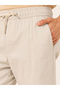 Solid Relaxed Fit Elasticated Cuffed Joggers with Contrast Drawstring - 3