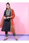 Women Black Kurta Set with Printed Dupatta - 2