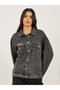 Oversized Acid Wash Denim Jacket - 2