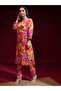 Women Orange Floral Printed Kurta with Trousers - 4